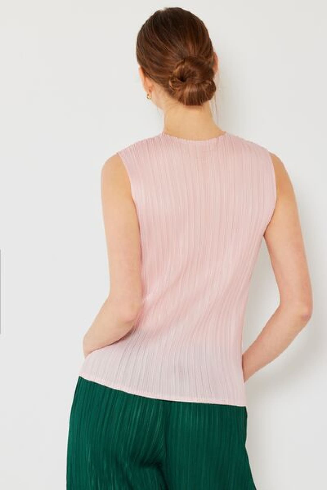 Marina West Swim Pleated Sleeveless Crewneck Tank | Tank Tops