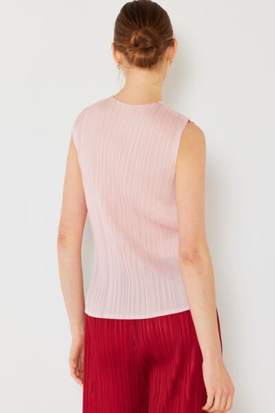 Marina West Swim Pleated Sleeveless Crewneck Tank | Tank Tops