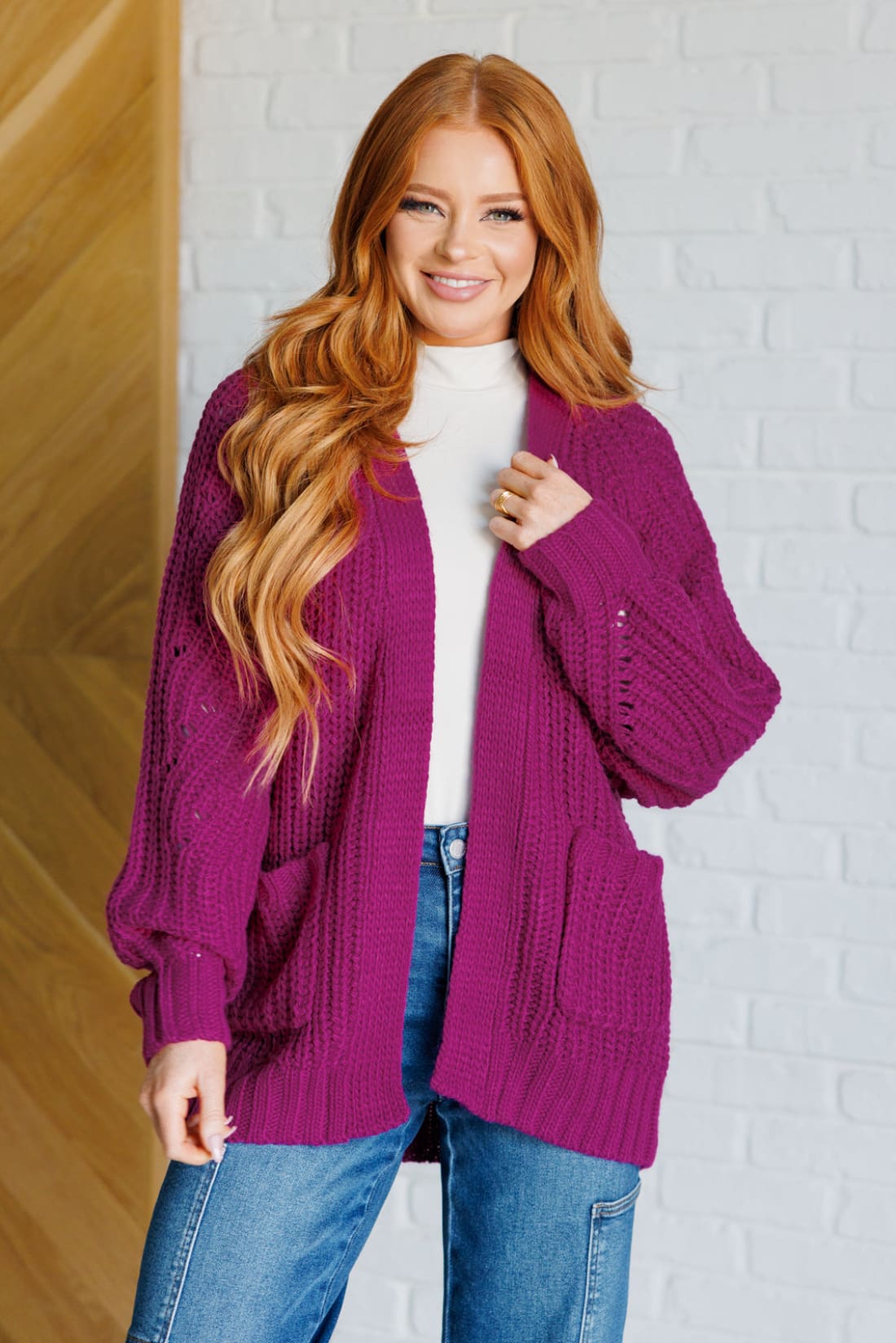 Maybe Monday Cardigan in Berry | Layers