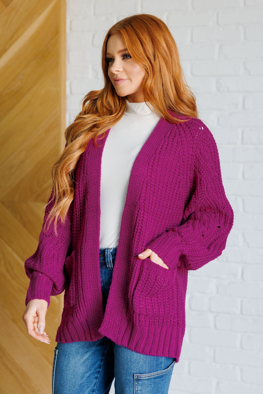 Maybe Monday Cardigan in Berry | Layers