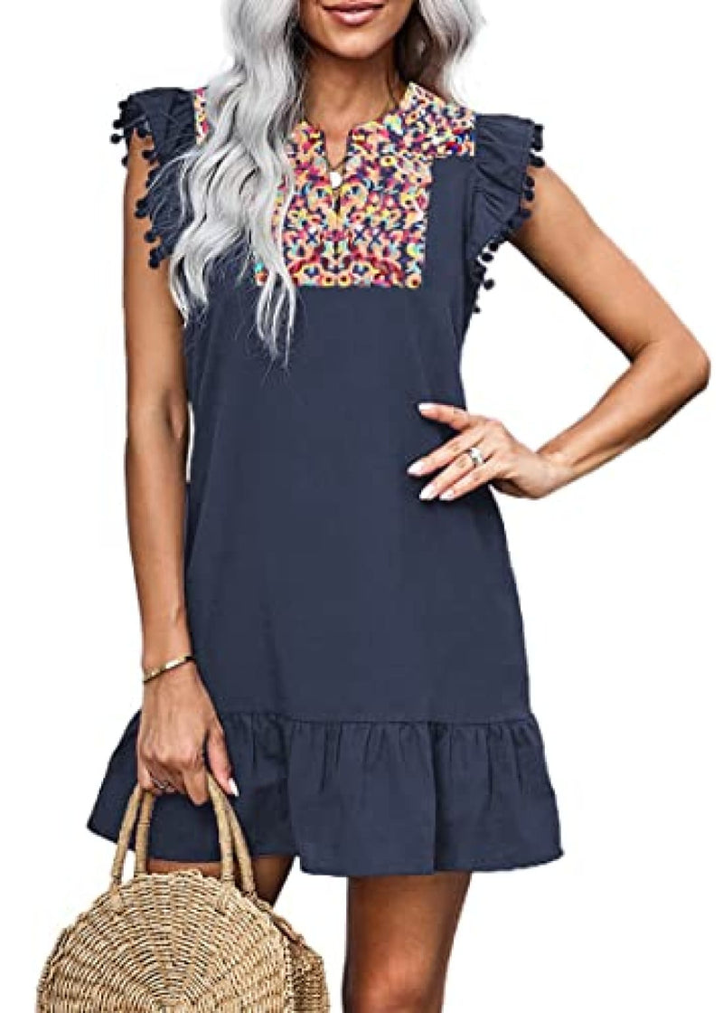 Mexican Inspired Embroidered Dress