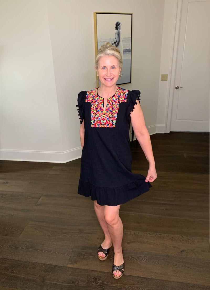 Mexican Inspired Embroidered Dress