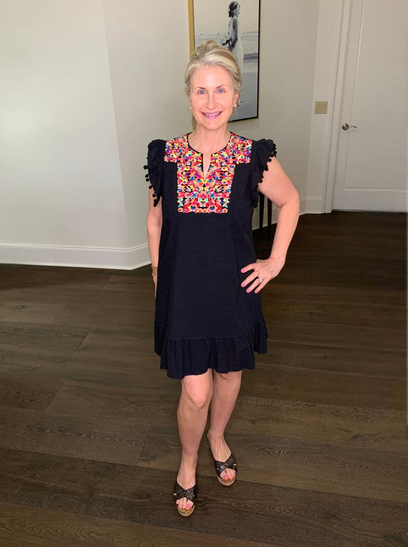 Mexican Inspired Embroidered Dress