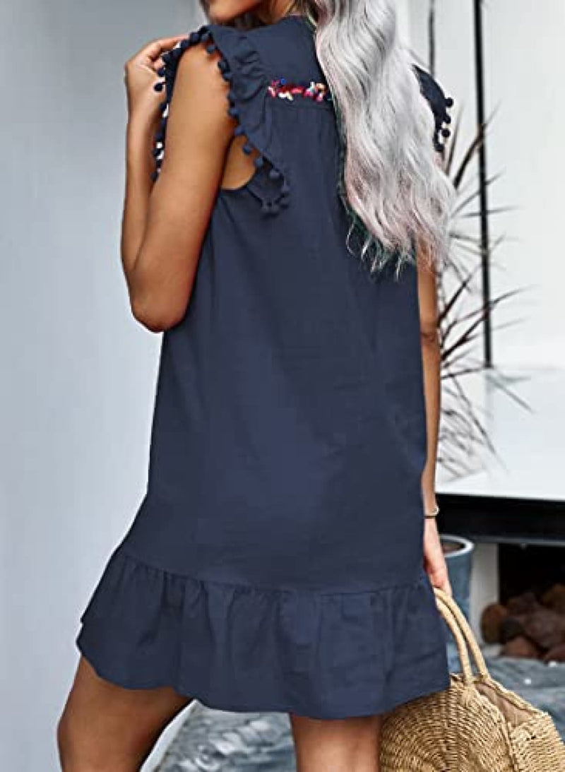 Mexican Inspired Embroidered Dress