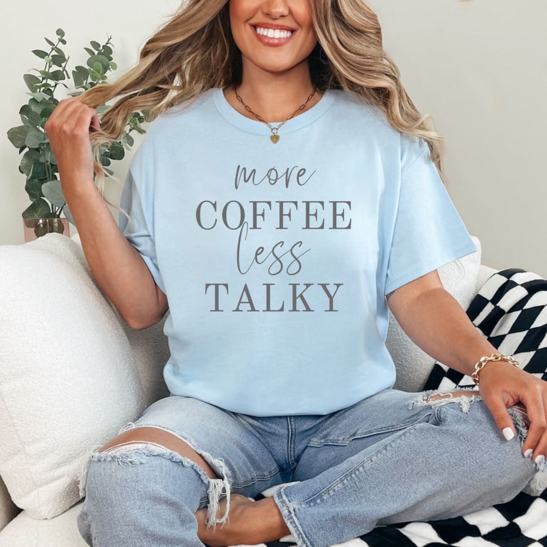 More Coffee Less Talky Graphic Tee | Tops & Tees