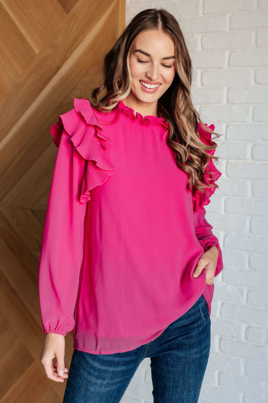 My Good Graces Ruffled Top | Blouses & Shirts