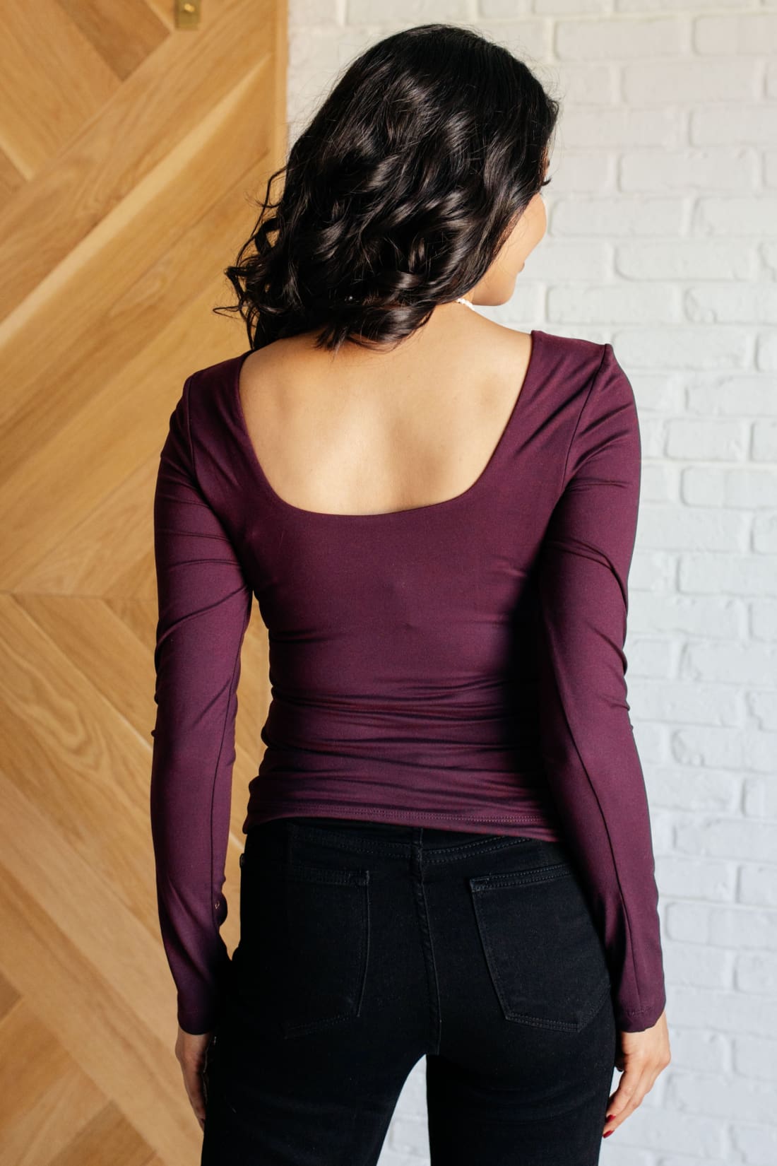 Never Imitated Long Sleeve Top in Cassis | Long Sleeve Tops