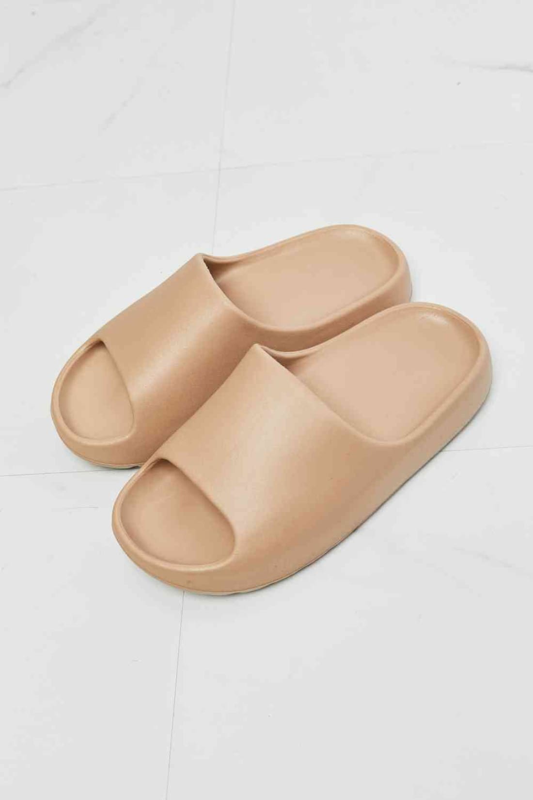 NOOK JOI In My Comfort Zone Slides in Beige | sandals