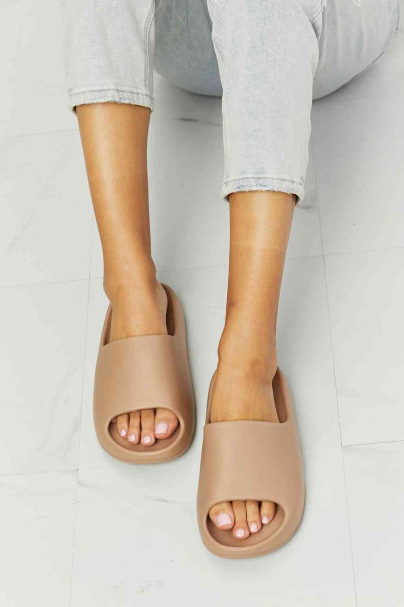 NOOK JOI In My Comfort Zone Slides in Beige | sandals