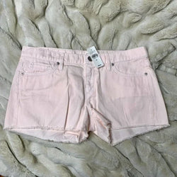 NWT Ann Taylor LOFT Pale Pink Cutoff Frayed Hem Jean Shorts Sz 27/4 | Jean Shorts