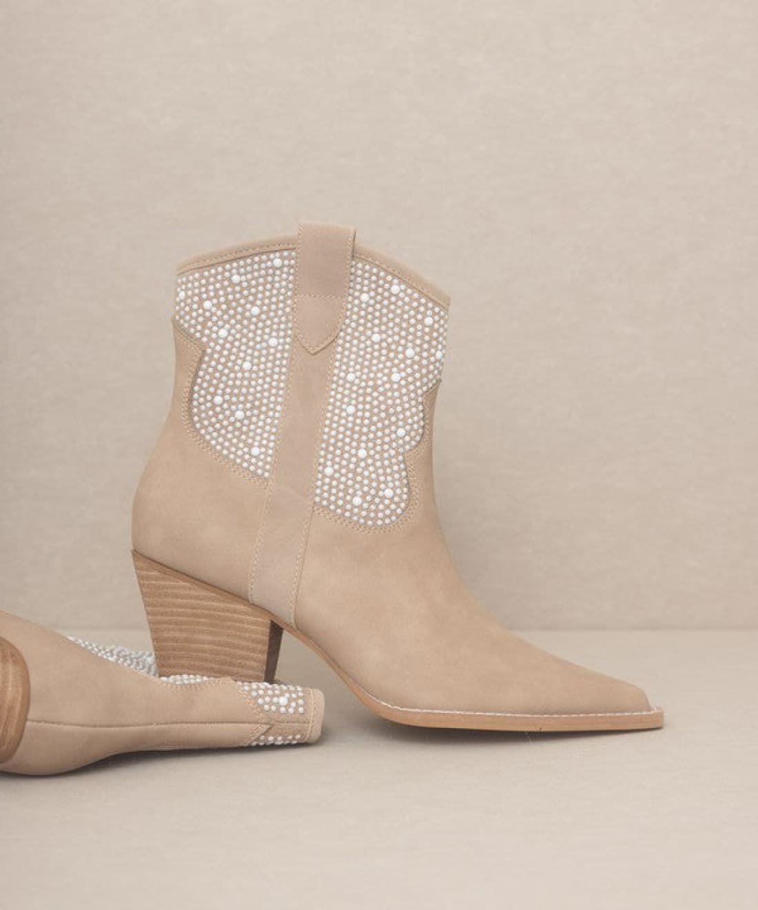 OASIS SOCIETY Cannes - Pearl Studded Western Boots | boots