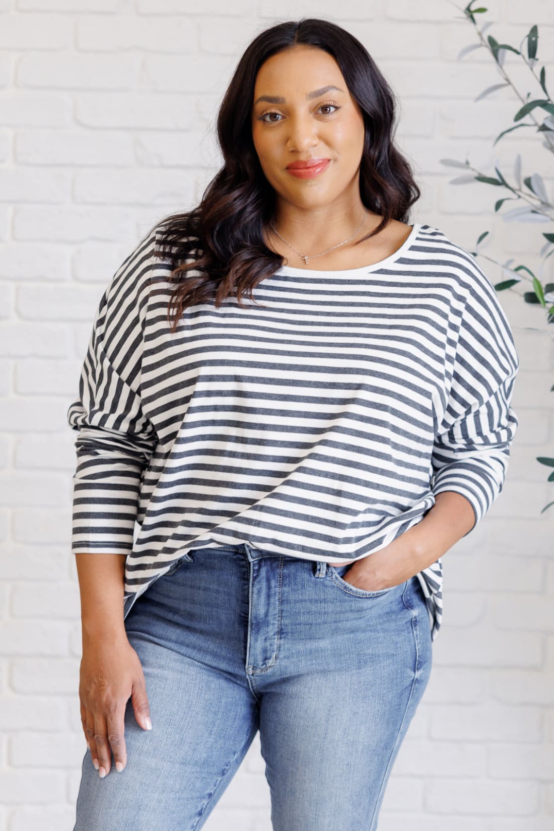 Obviously Mine Striped Oversized Top | Tops