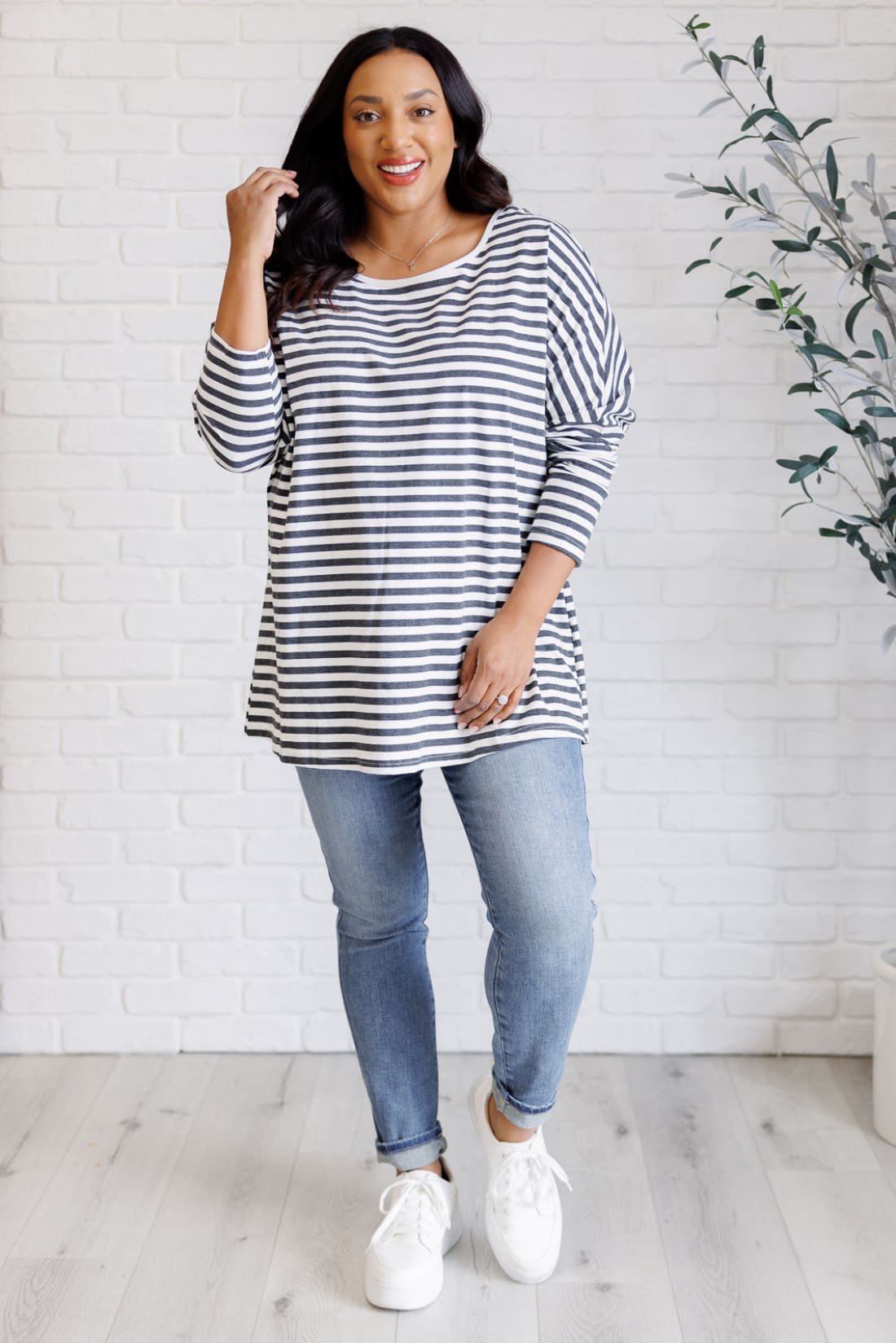 Obviously Mine Striped Oversized Top | Tops