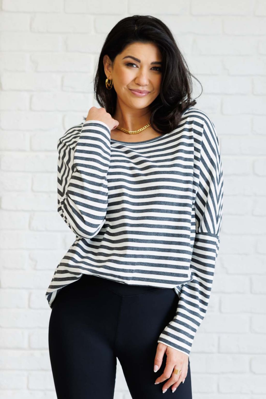 Obviously Mine Striped Oversized Top | Tops