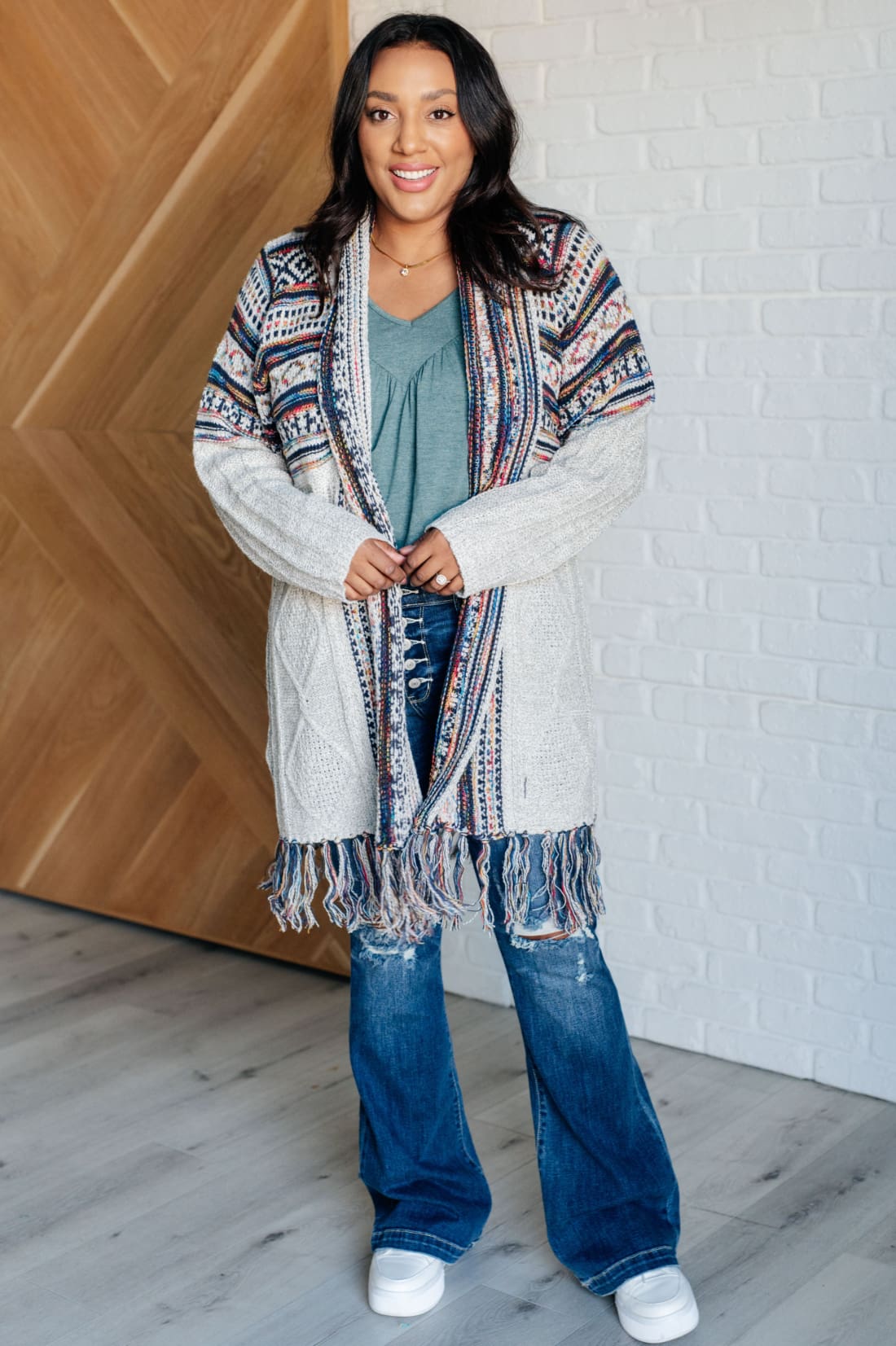 Oh So Lucky Fringe Cardigan | Sweaters & Cardigans