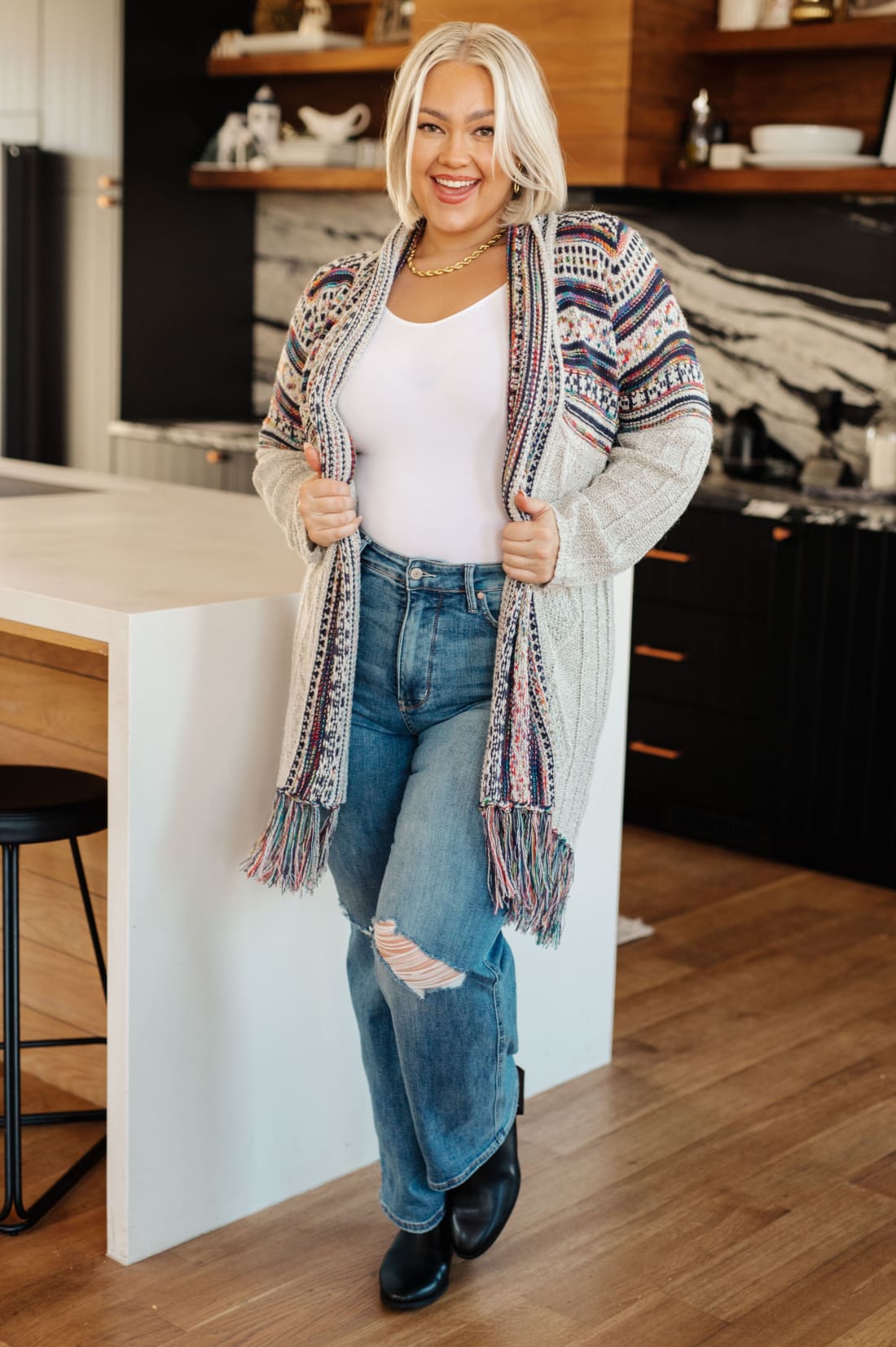 Oh So Lucky Fringe Cardigan | Sweaters & Cardigans