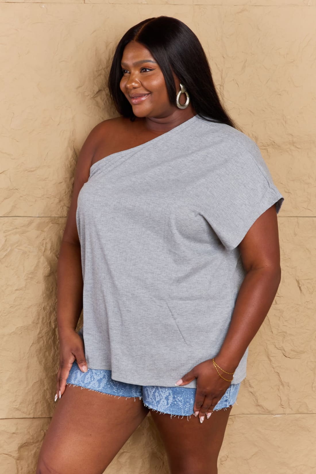 One Shoulder Loose Top | Tops & Tees