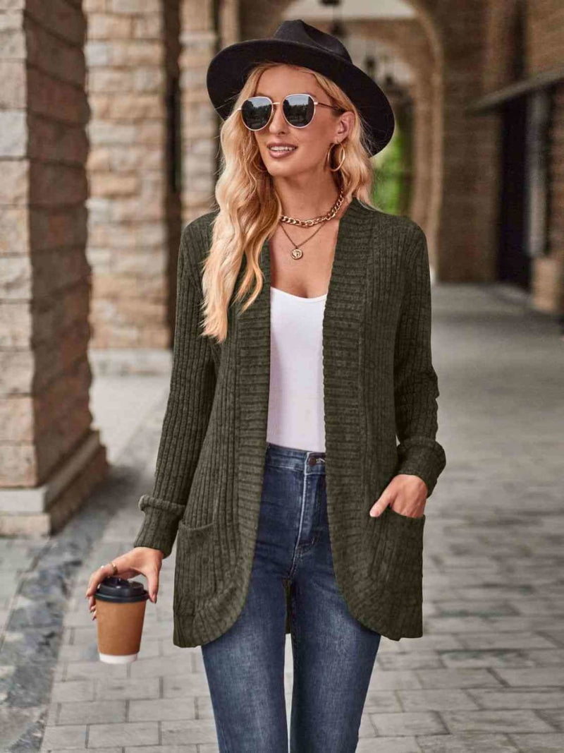 Open Front Cardigan with Pockets | Sweaters & Cardigans