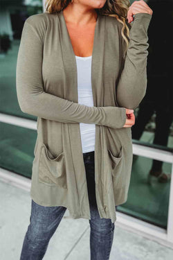 Open Front Long Sleeve Cardigan | Sweaters & Cardigans