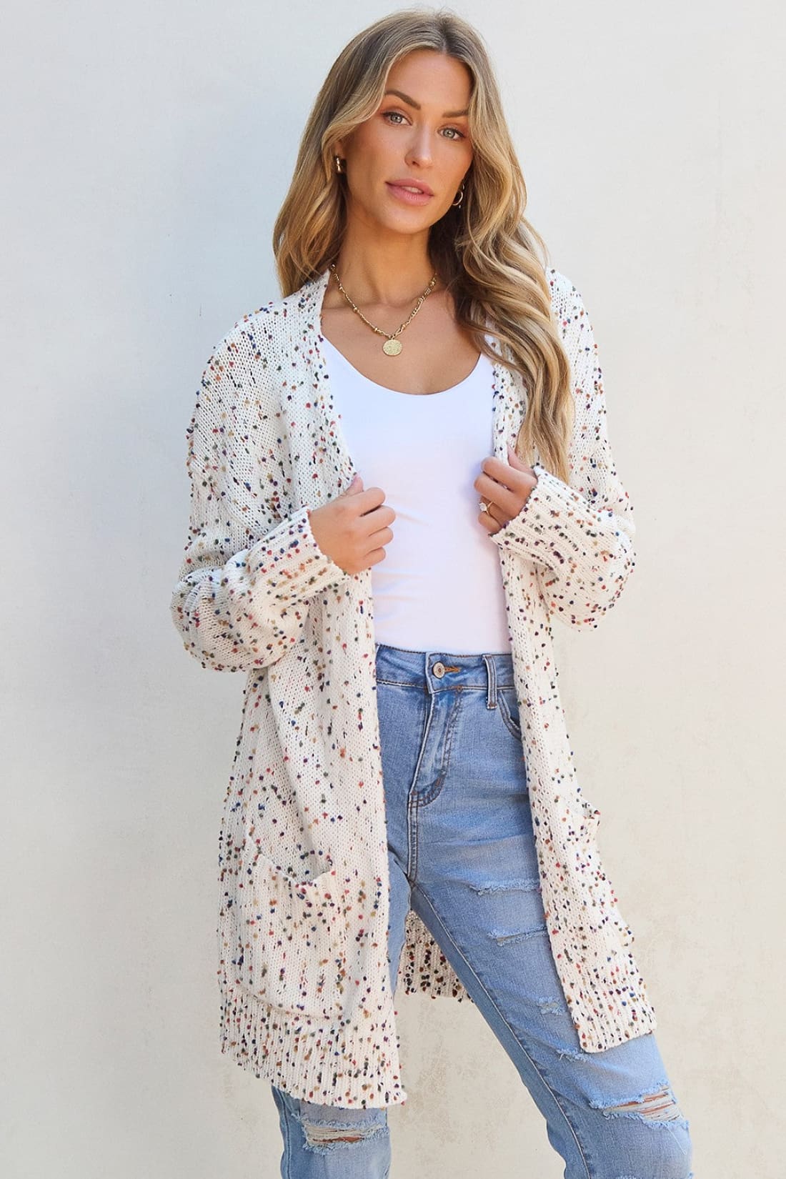 Open Front Long Sleeve Cardigan | Sweaters & Cardigans