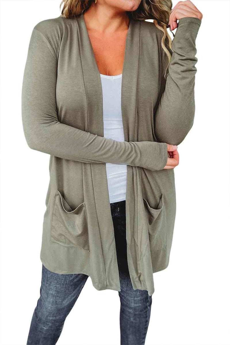 Open Front Long Sleeve Cardigan | Sweaters & Cardigans