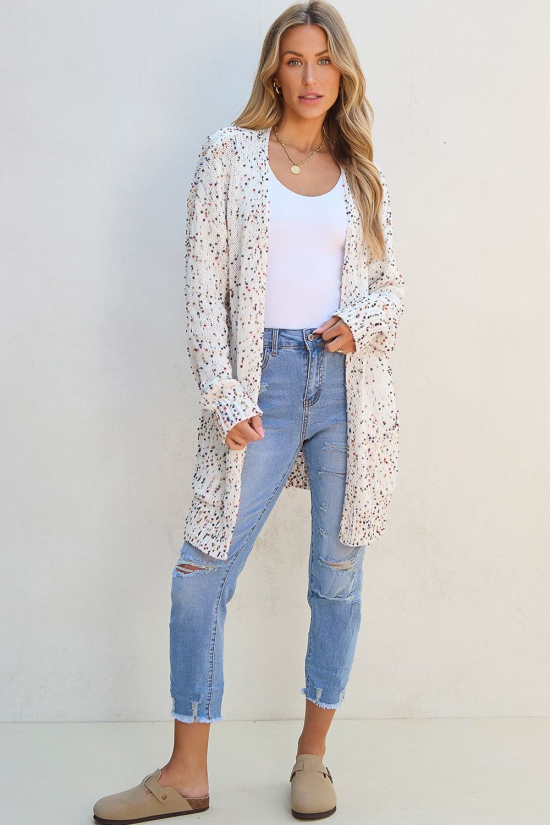 Open Front Long Sleeve Cardigan | Sweaters & Cardigans