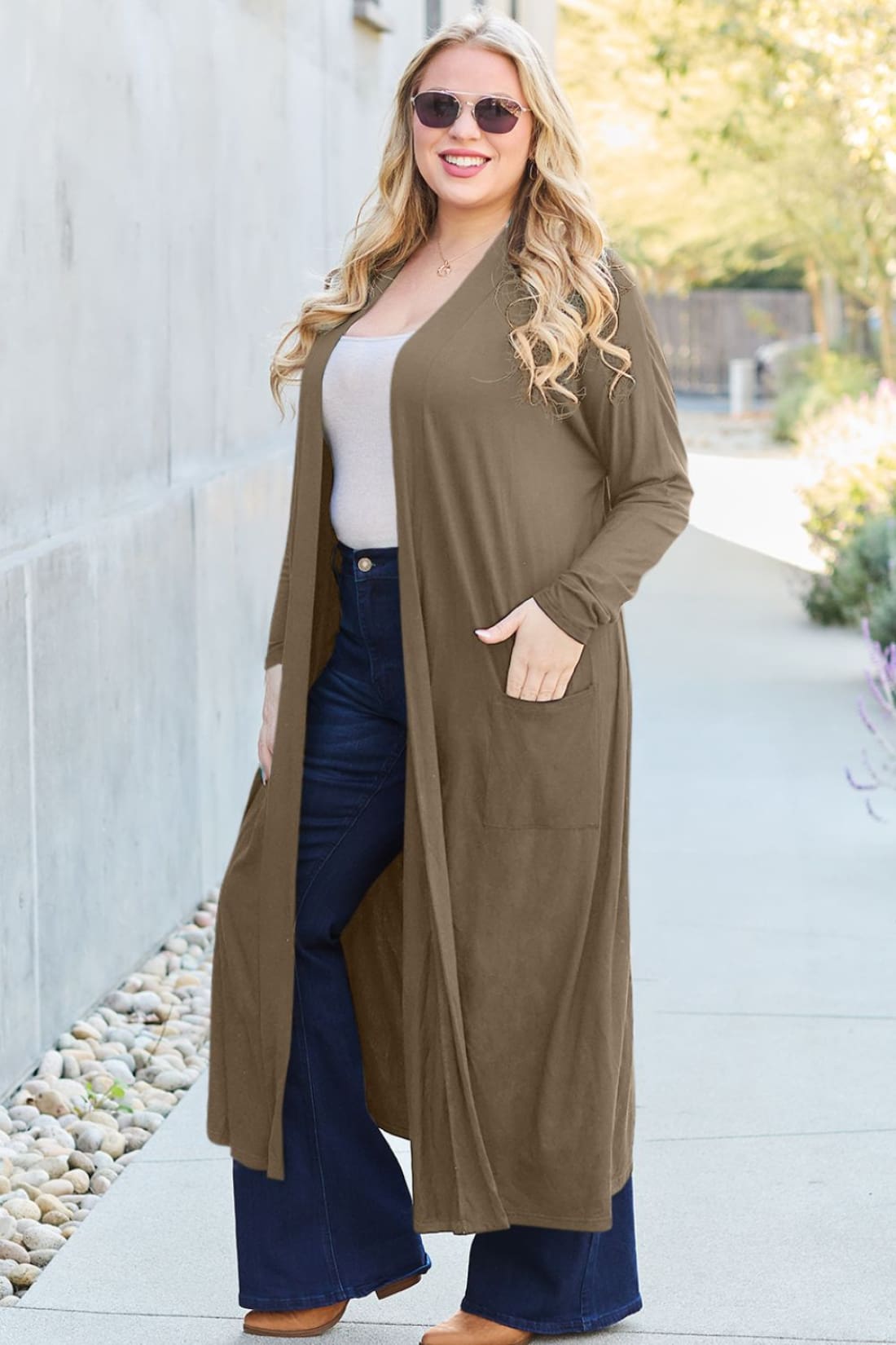 Open Front Long Sleeve Cover Up | Sweaters & Cardigans