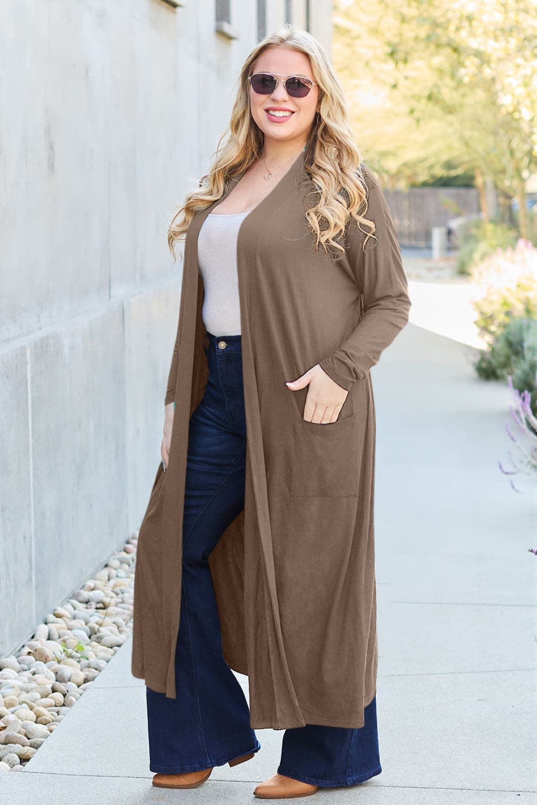 Open Front Long Sleeve Cover Up | Sweaters & Cardigans