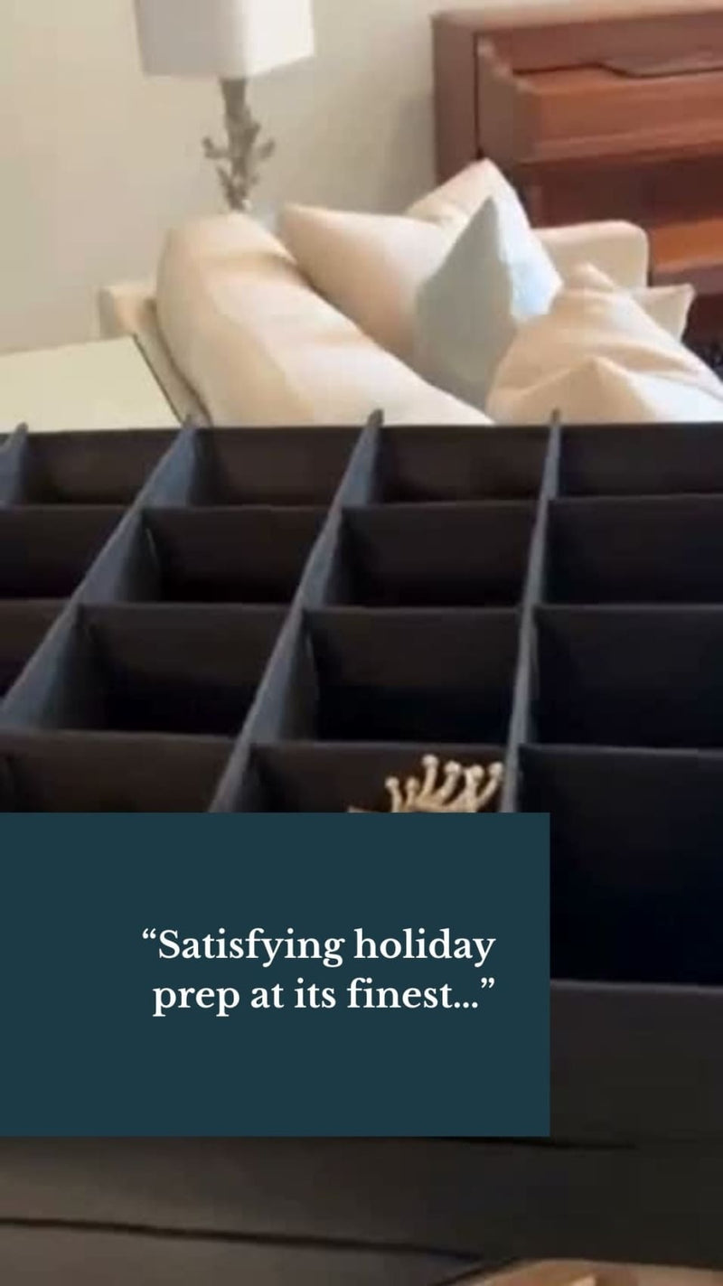 Ornament Storage Box with Dividers