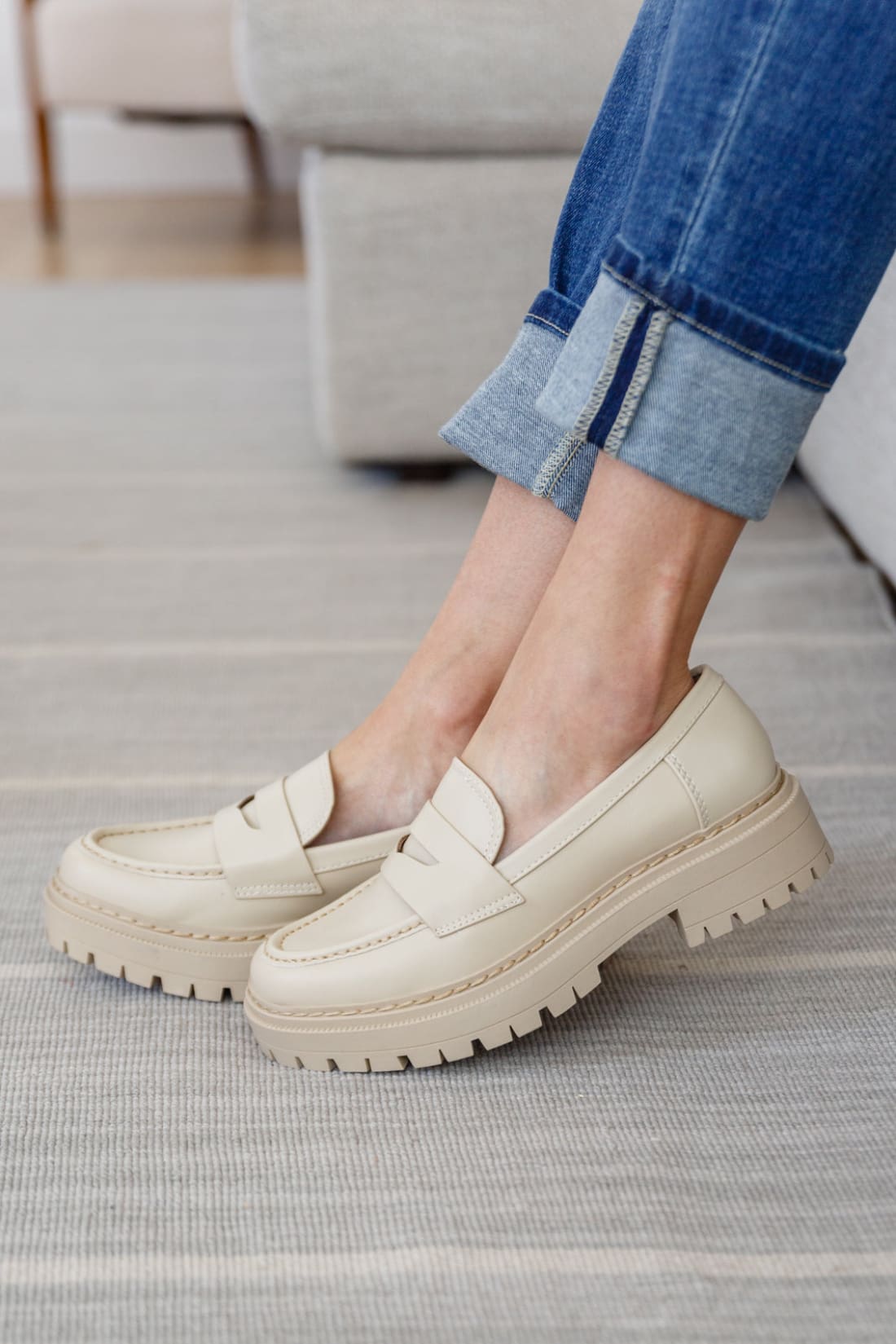 Penny For Your Thoughts Loafers in Bone | loafers