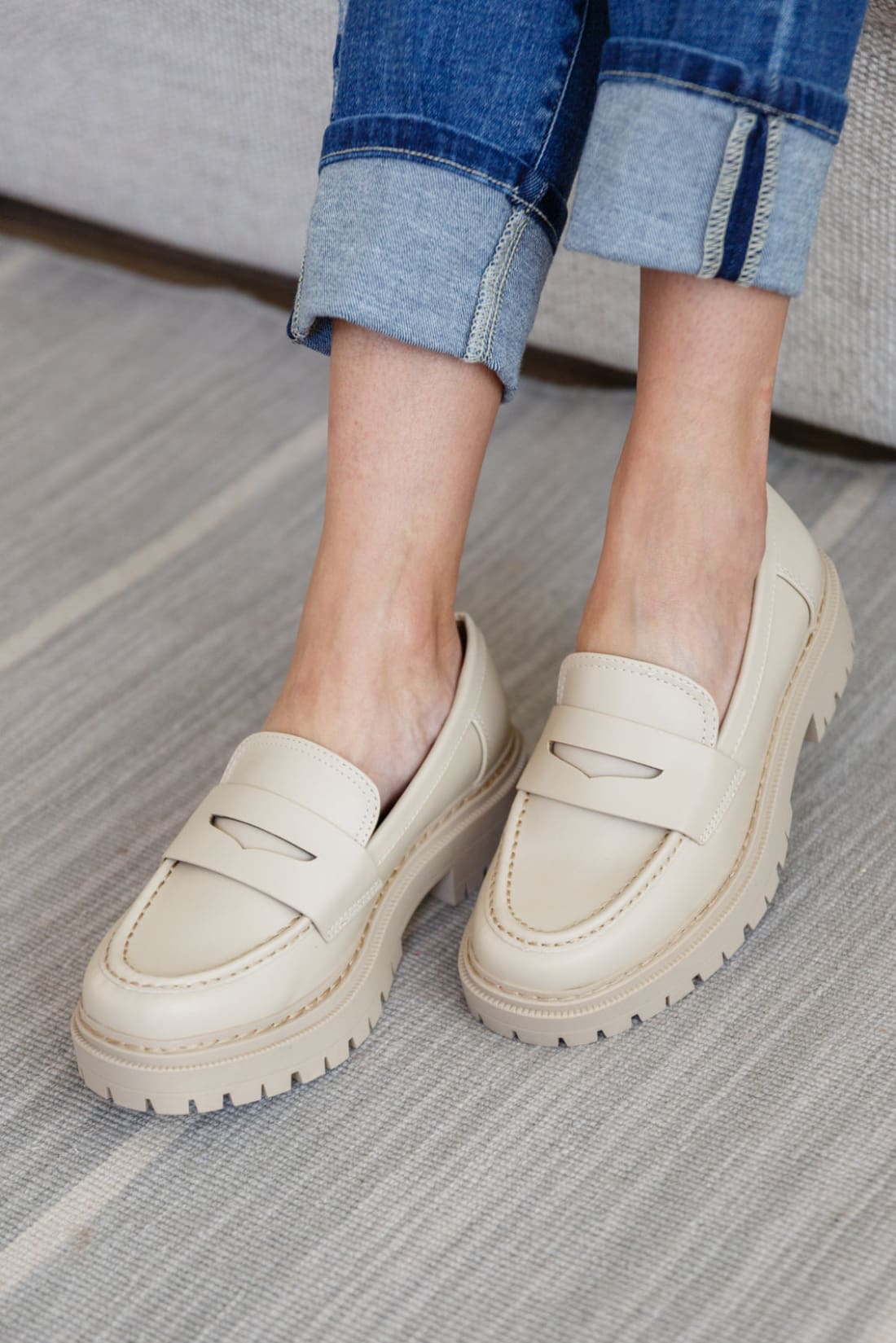 Penny For Your Thoughts Loafers in Bone | loafers