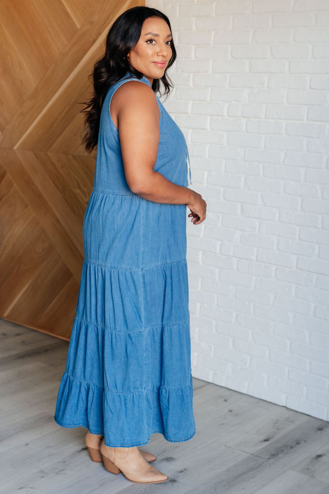 Perfect Choice Denim Maxi Dress | Dresses