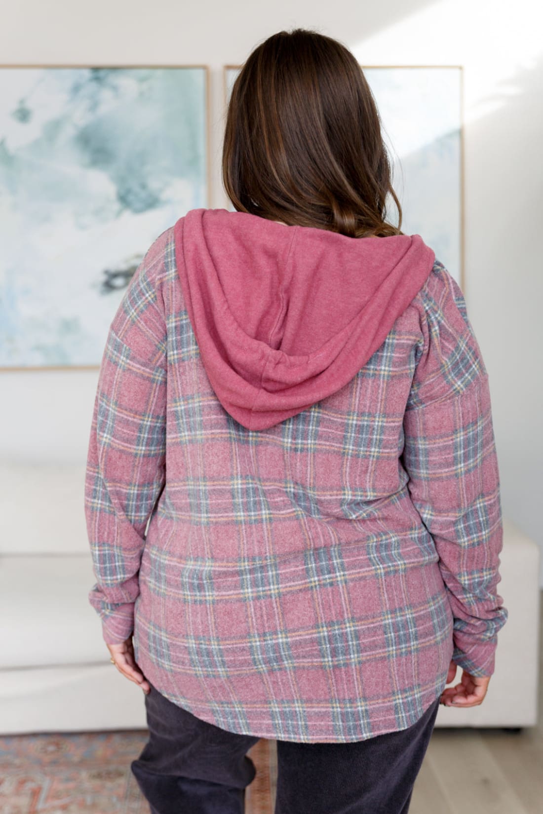 Perfect Plaid Shacket with Hood | Jackets & Coats