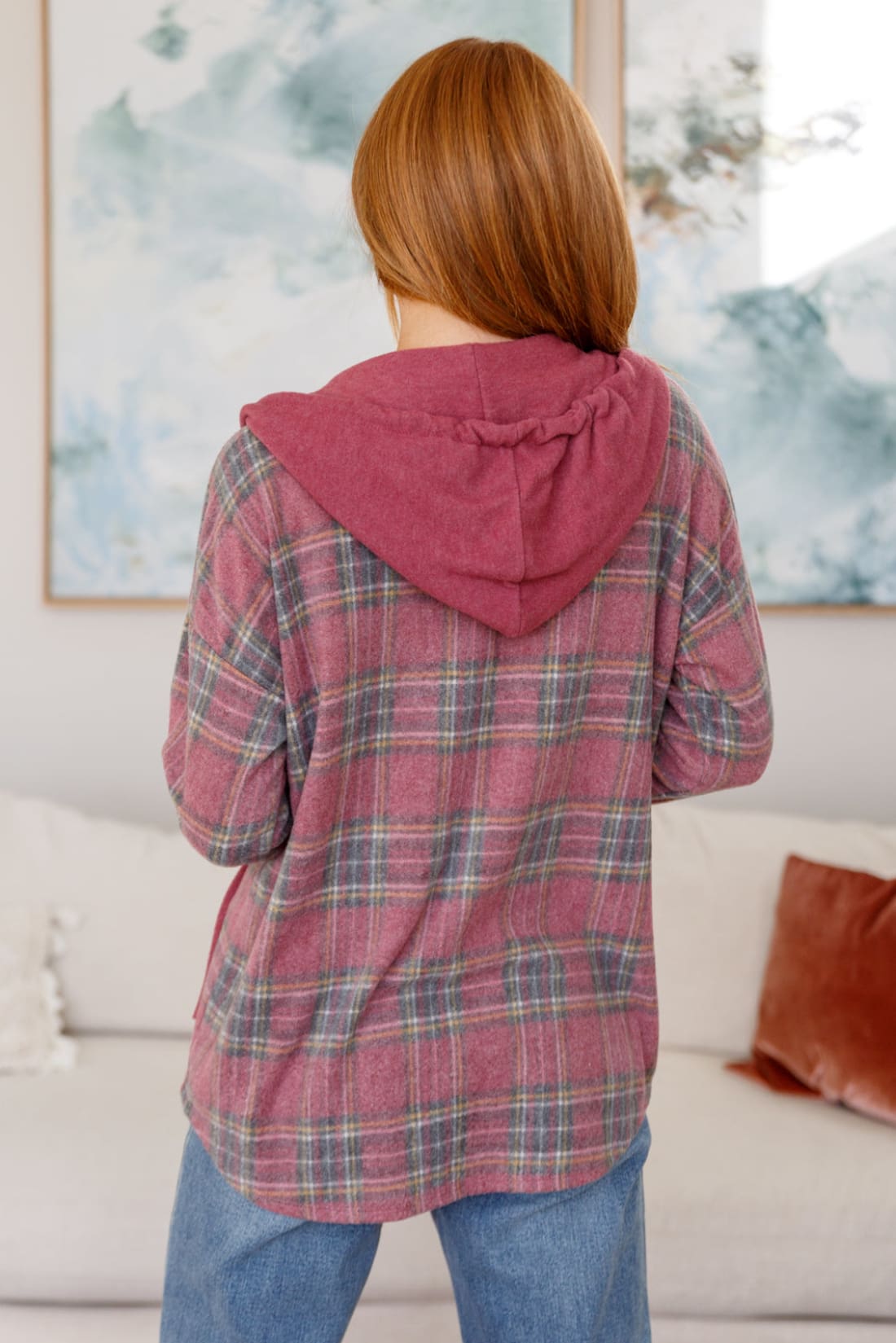 Perfect Plaid Shacket with Hood | Jackets & Coats