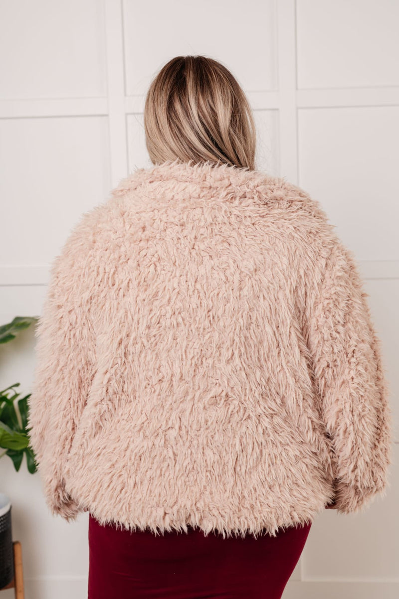 Pink Faux Fur Coat