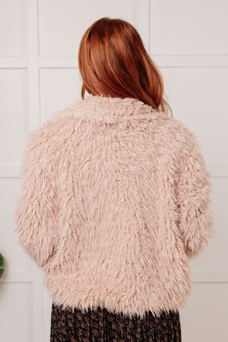 Pink Faux Fur Coat