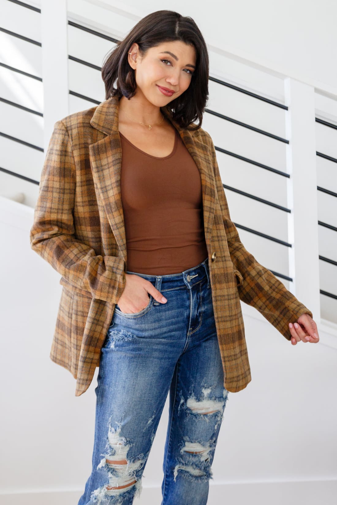 Plaid Blazer | Jackets & Coats