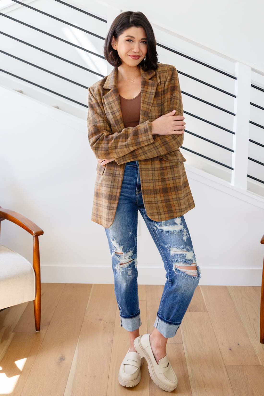 Plaid Blazer | Jackets & Coats