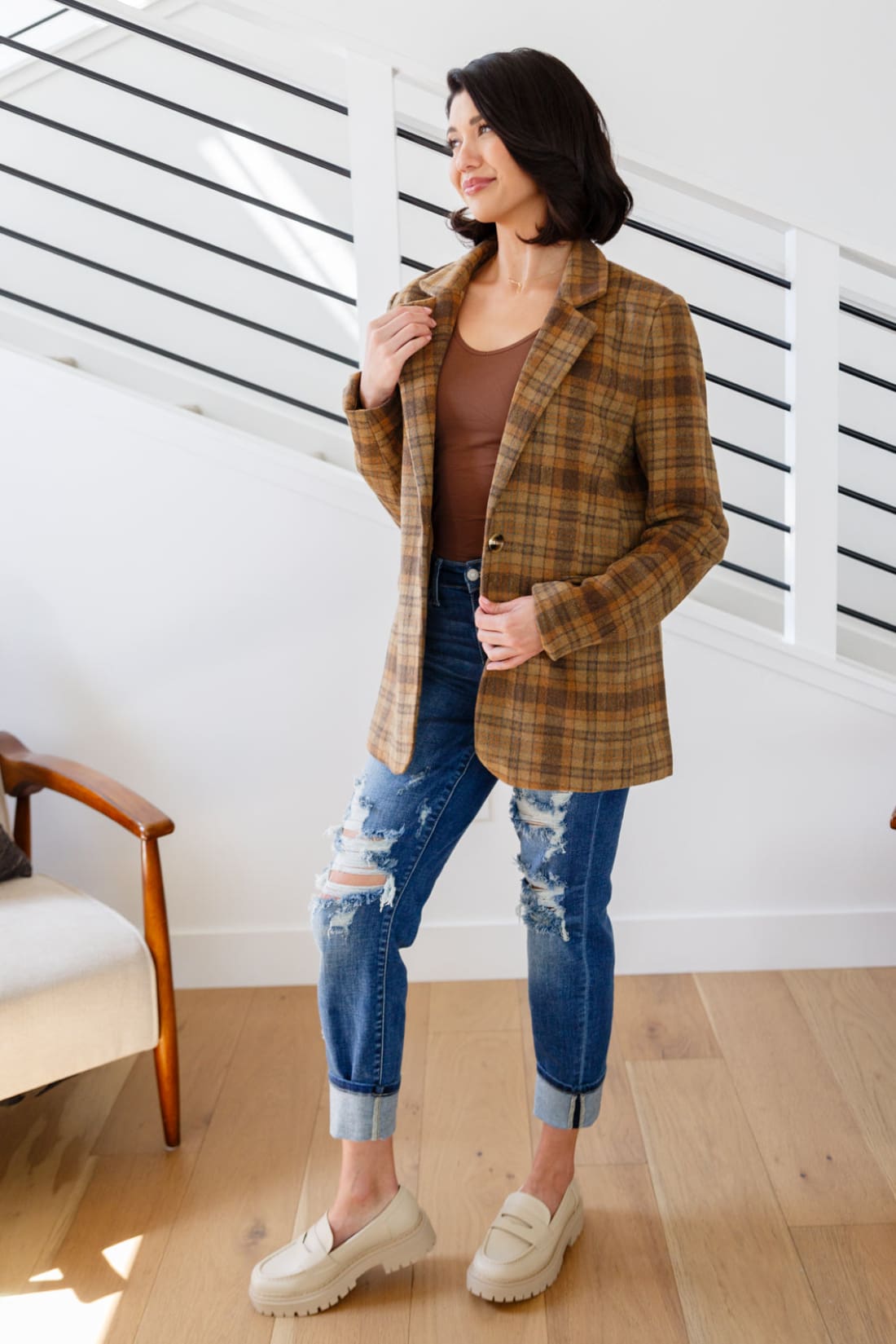 Plaid Blazer | Jackets & Coats