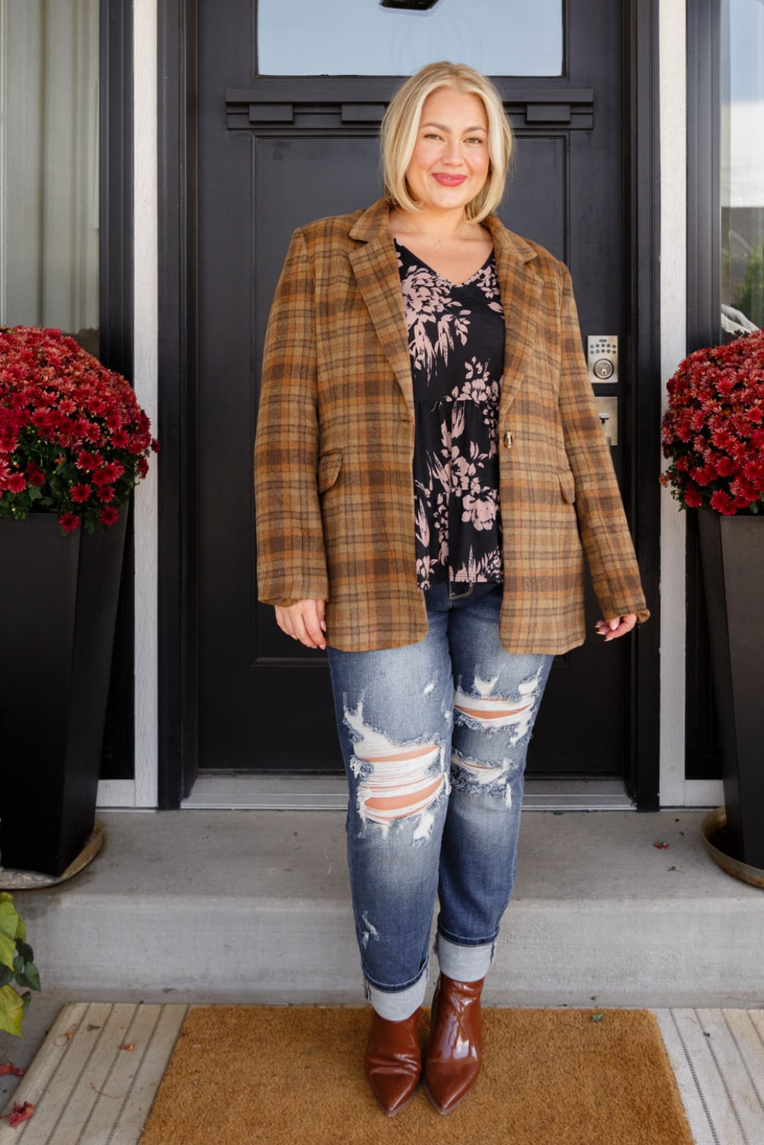 Plaid Blazer | Jackets & Coats