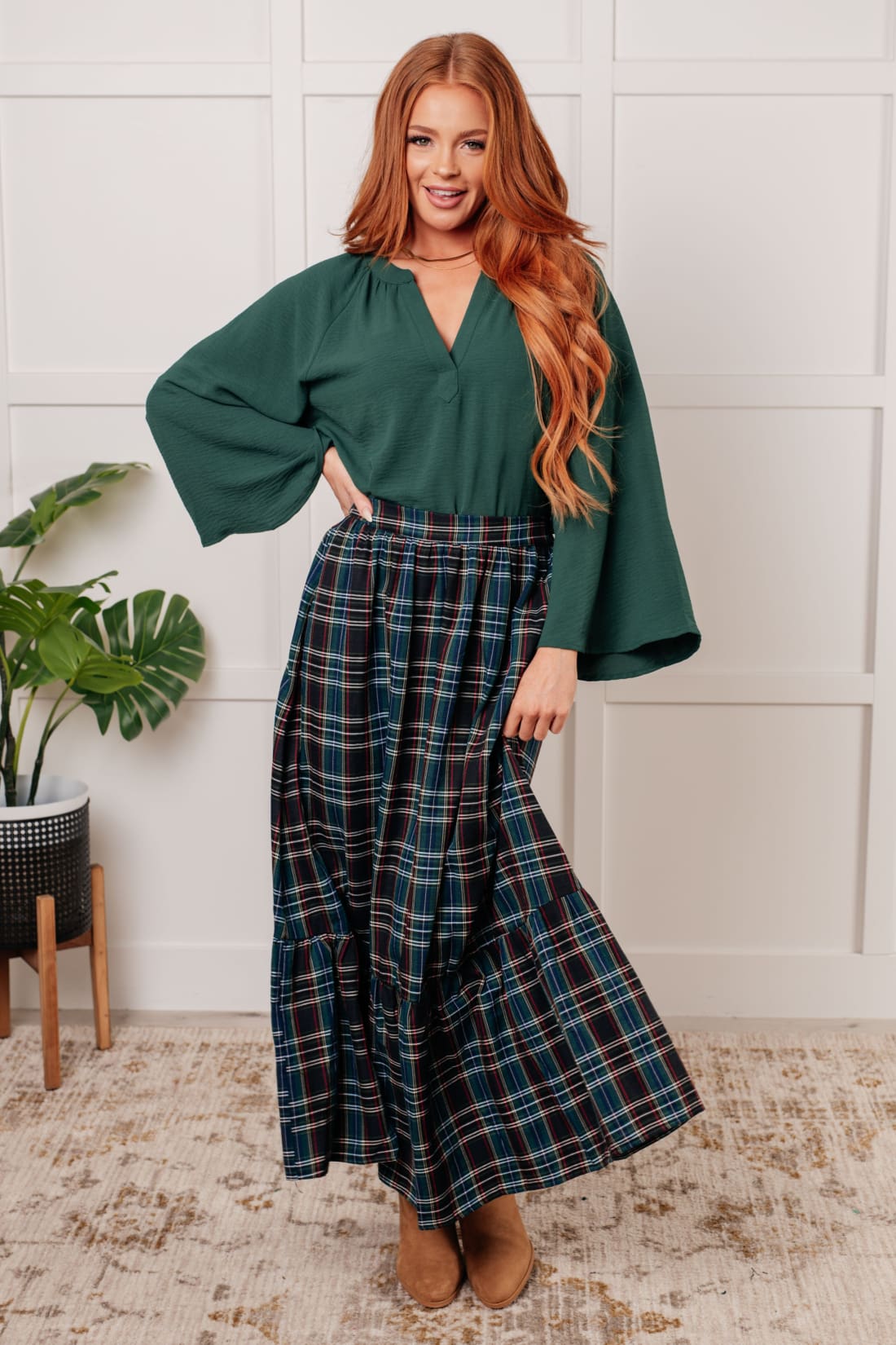 Plaid Maxi Skirt | Skirts