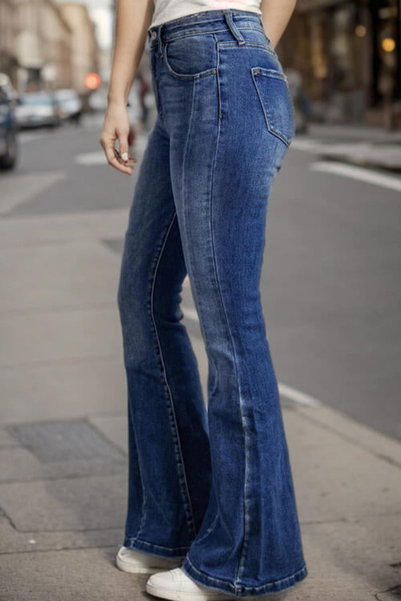 Plus Size High Waist Flare Jeans | Women’s Jeans
