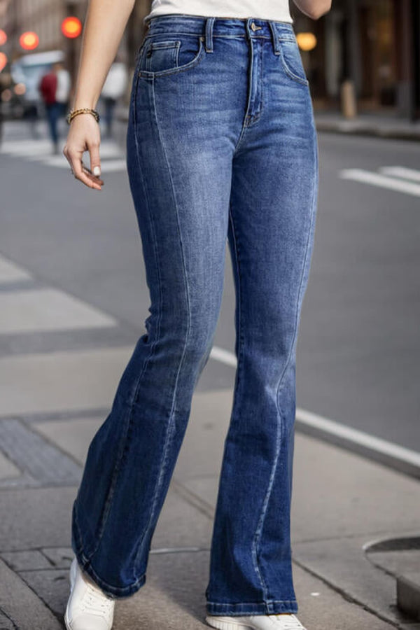 Plus Size High Waist Flare Jeans | Women’s
