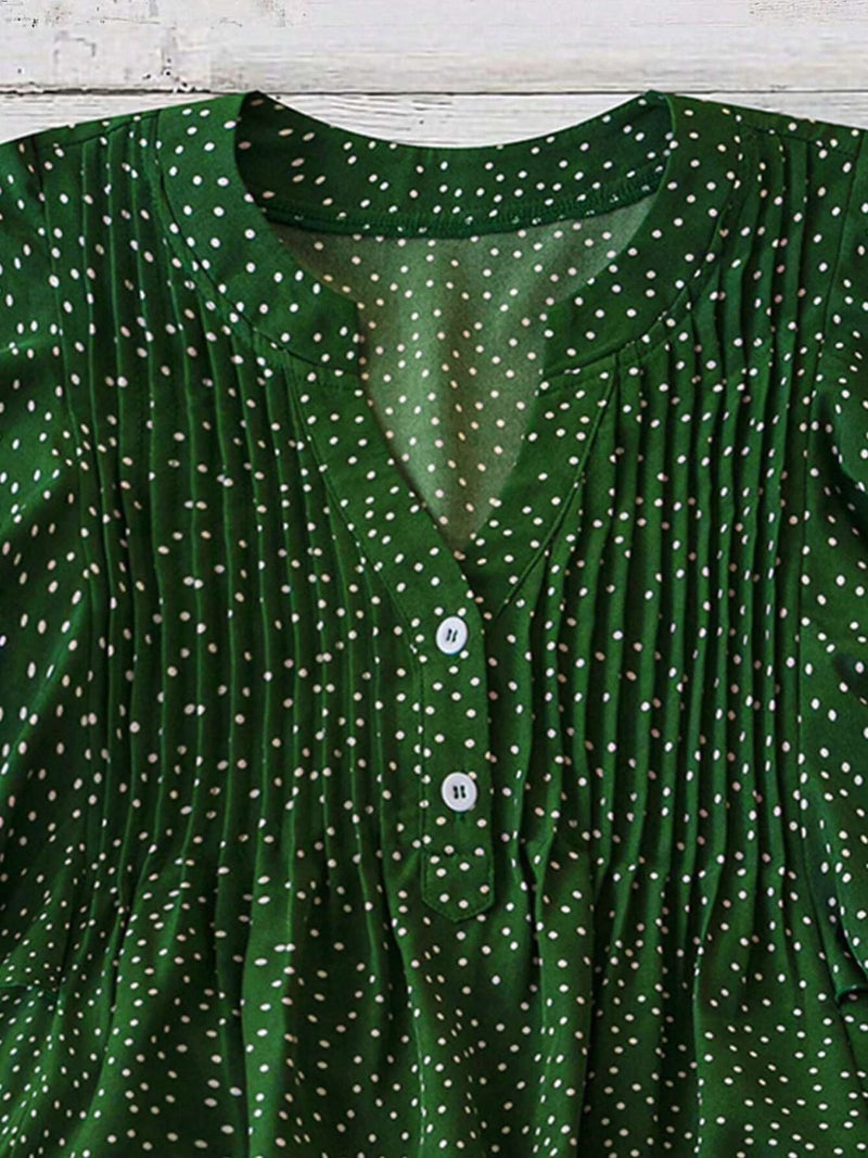 Polka Dot Cap Sleeve Blouse - Pre-Order