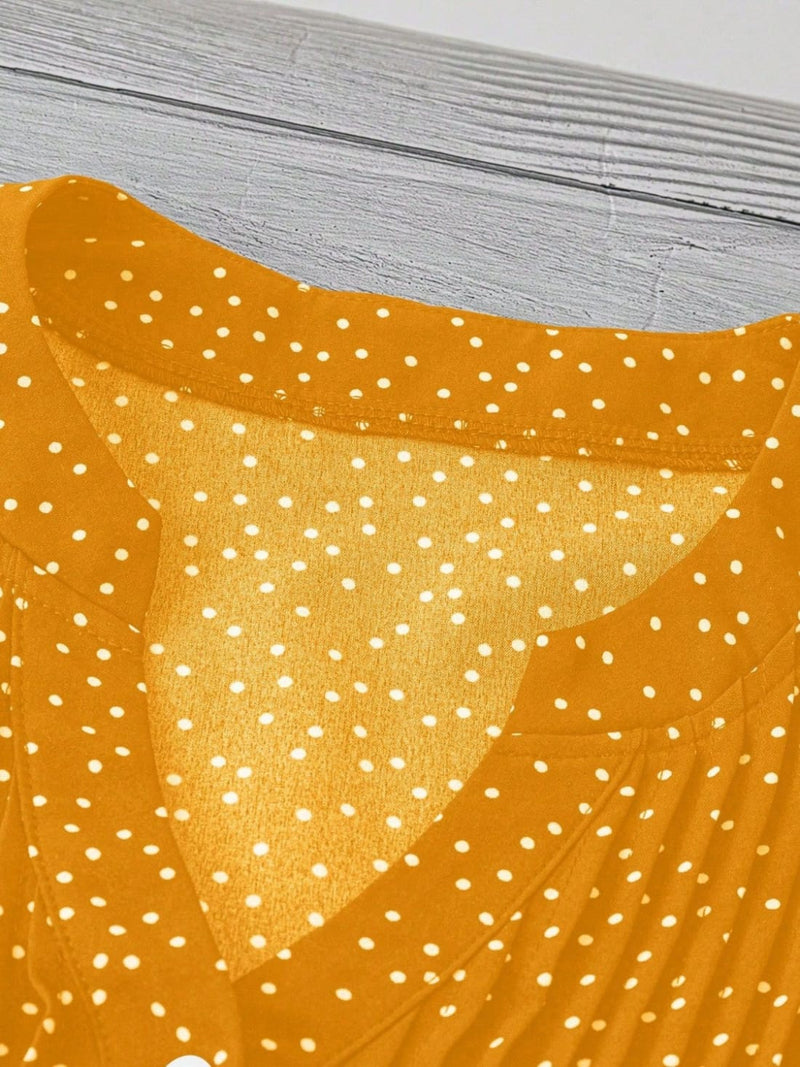 Polka Dot Cap Sleeve Blouse - Pre-Order