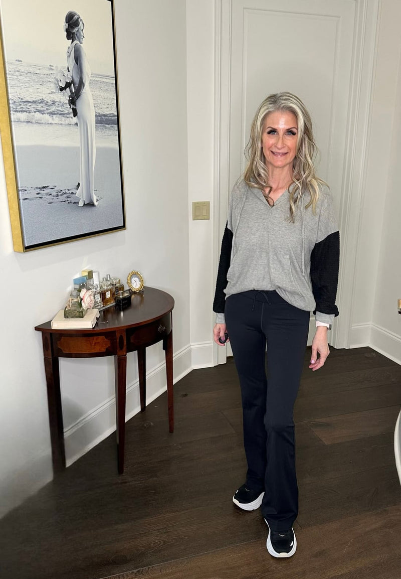 Pull Up Your Sleeves Color Block Hoodie -9/30/2025 NEW