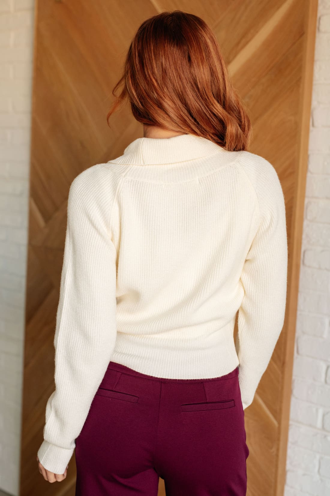 Requisite Request Surplice Crop Sweater | Tops