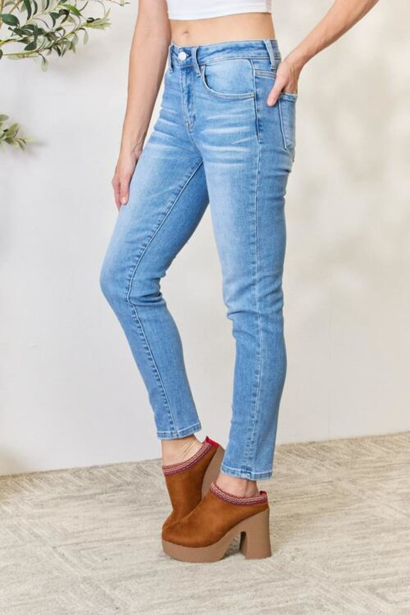 RISEN Full Size Mid Rise Skinny Jeans | Women’s