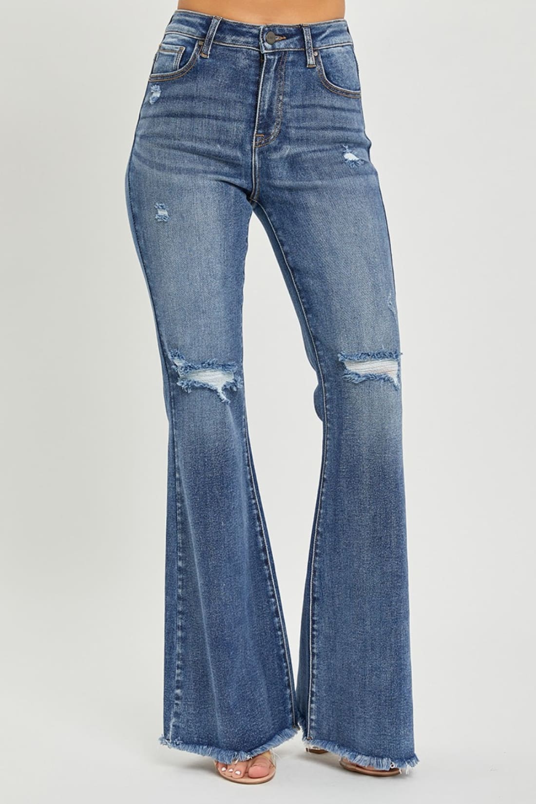 RISEN High Waist Distressed Fare Jeans | Women’s Jeans