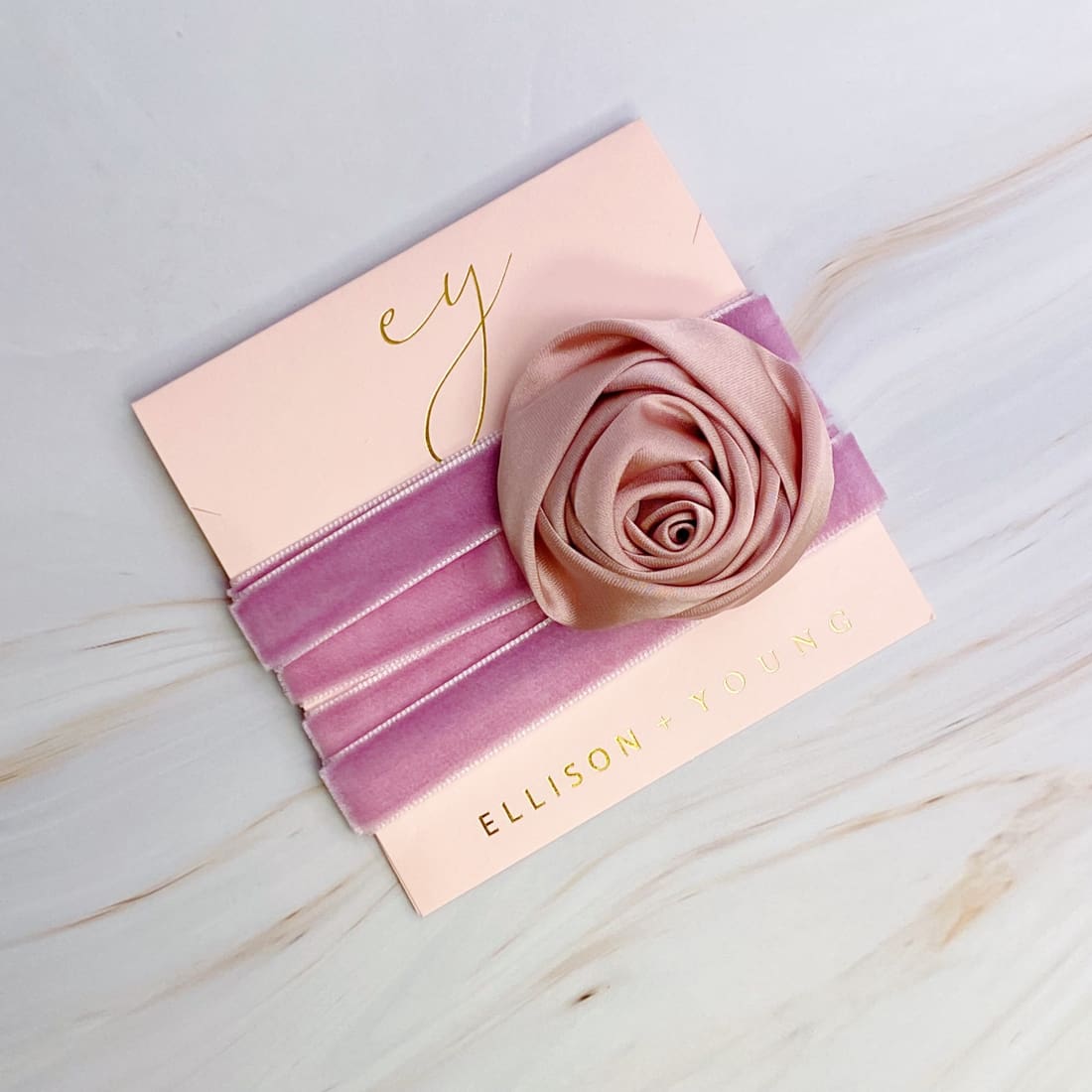 Satin Rose Velvet Sash Necklace